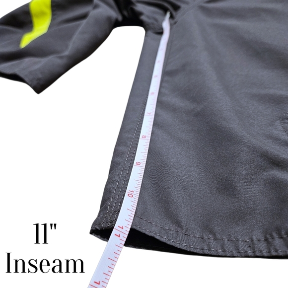 Mens y2k Outer Banks NC Board Shorts Swim Trunks S Gray Yellow U.S. Apparel 11" - Picture 8 of 9